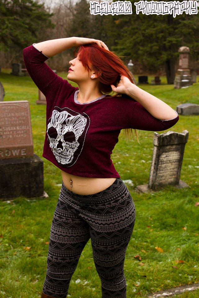 Female model photo shoot of AngelaBannister by Ageless Photography Inc in Bowmanville Cemetery