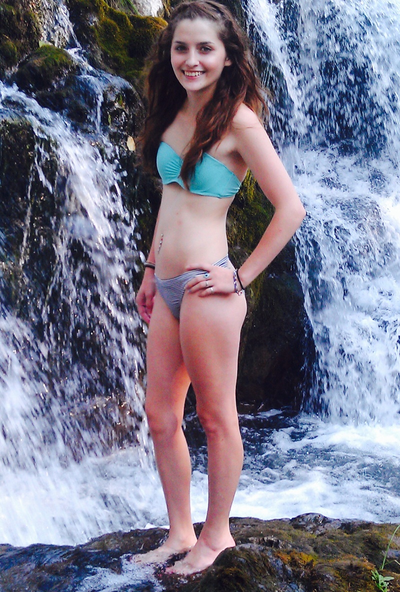 Female model photo shoot of Rain Goldfire  in Dougan falls