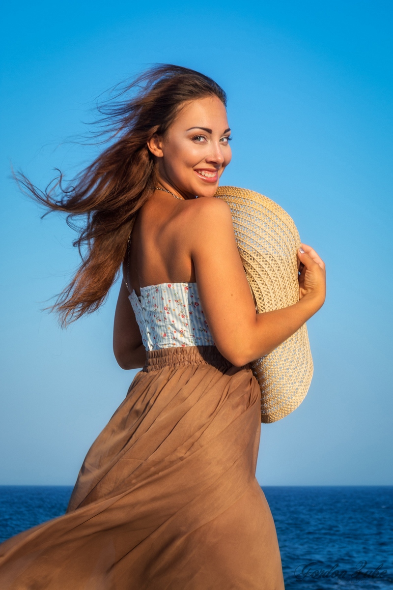 Female model photo shoot of Nadya Zarechnaya in Cyprus