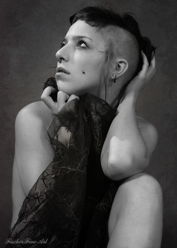 Female model photo shoot of melowdrama by FischerFineArt