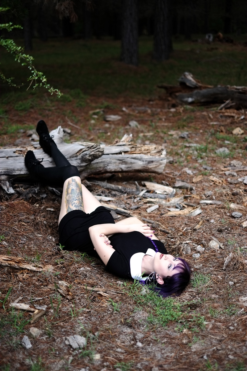 Female model photo shoot of Melissa Jane by JonnyEnzyme in Pine Forest, Armidale