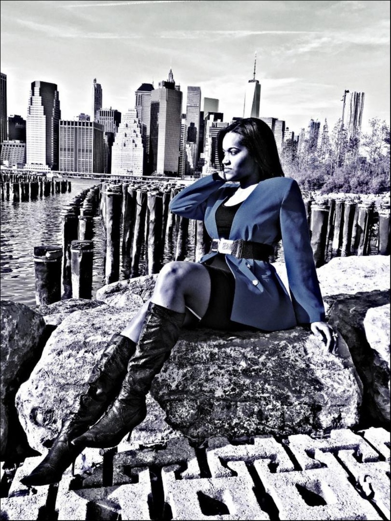 Female model photo shoot of KB_Printwork by NYCiPhoto in NYC