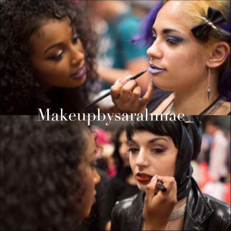 Female model photo shoot of Makeup By Sarah Mae in Jacob Javits Center