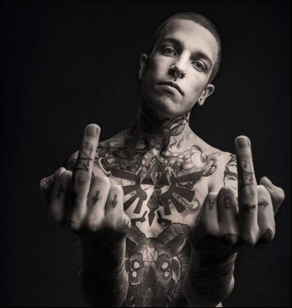 Male model photo shoot of Tattooed_trash