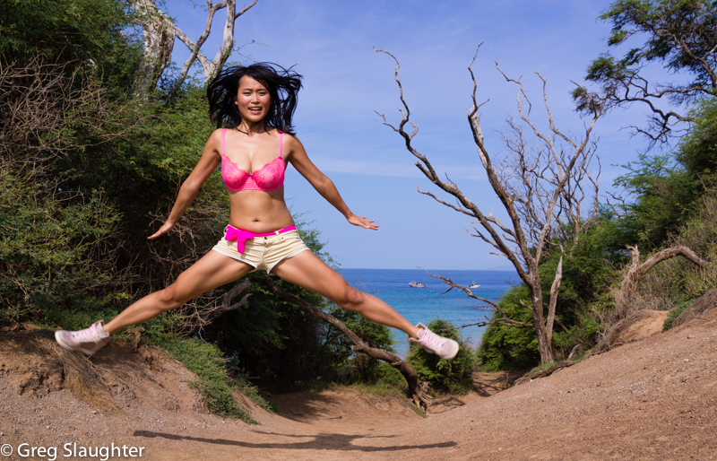 Male and Female model photo shoot of Greg Slaughter and Caciazoo in Maui