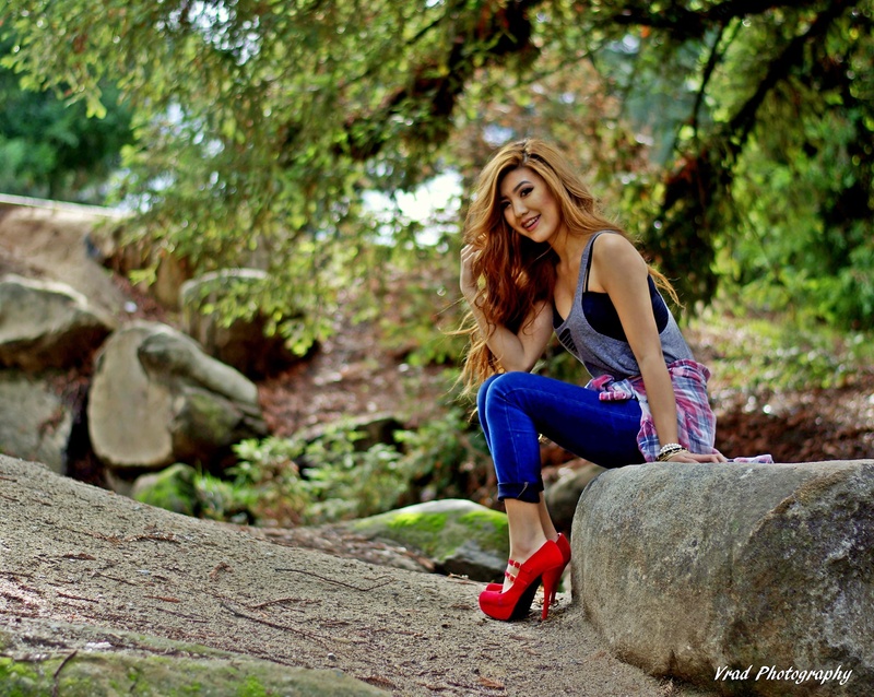 Female model photo shoot of Isabella M Vue by VRad Photography in Woodward Park Fresno, Ca