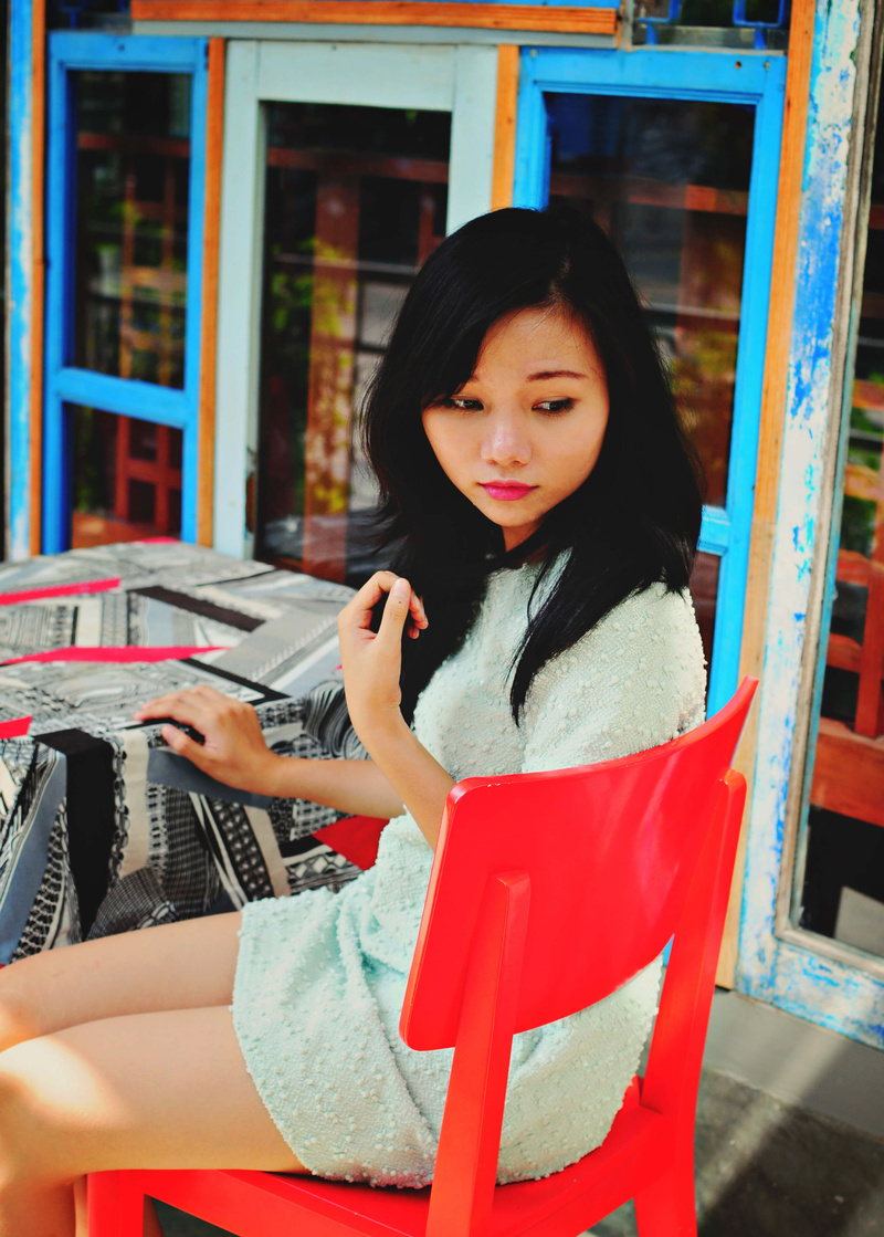 Female model photo shoot of Xuhi Nguyen