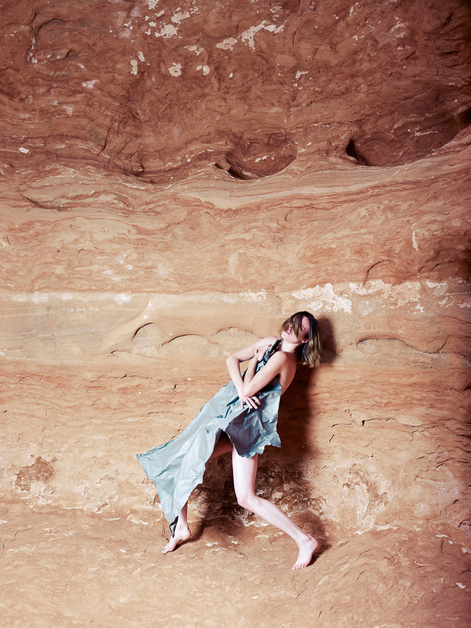 Female model photo shoot of SierraIleta by peripheralvision in Lake Powell, UT