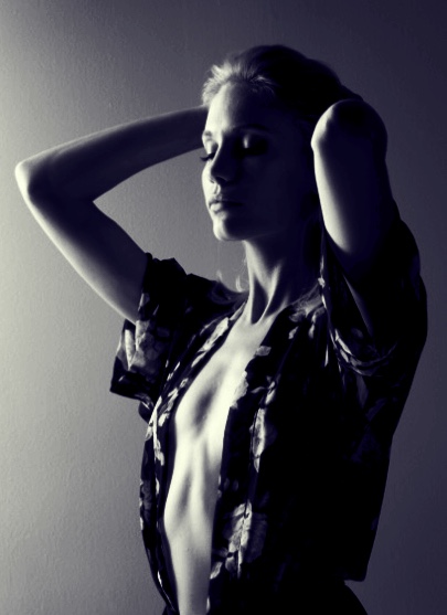 Female model photo shoot of Aza Larsen Photography in Hubble Studio, Los Angeles