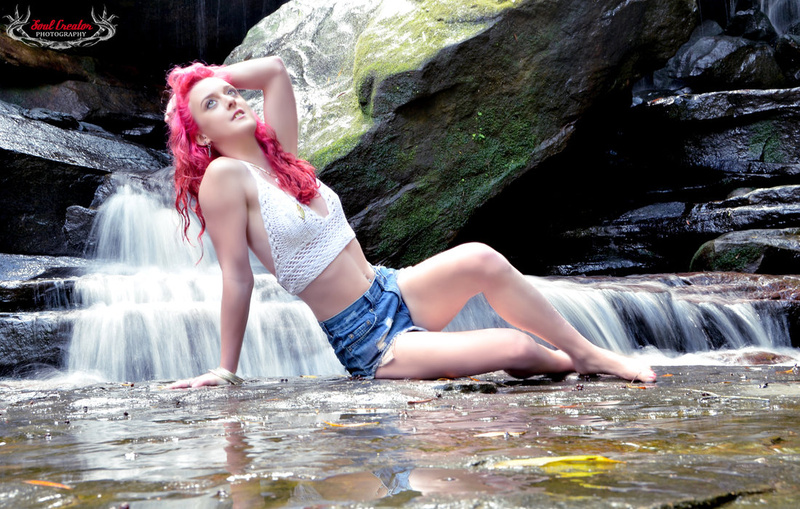 Female model photo shoot of Charlie-Lee in Sommersby Falls, NSW Central Coast Australia