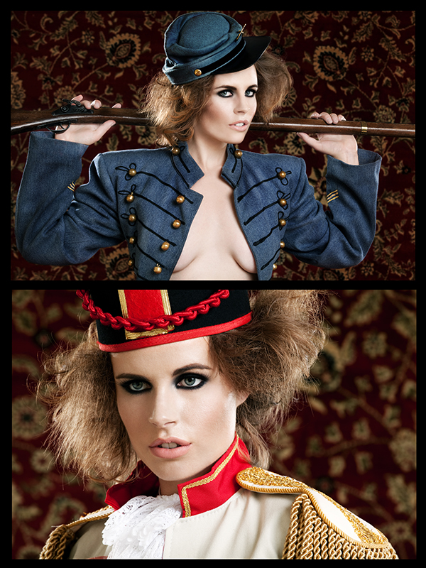 Male and Female model photo shoot of Daniel Bendjy and Pesha Forest, makeup by Heathyrre Kautz