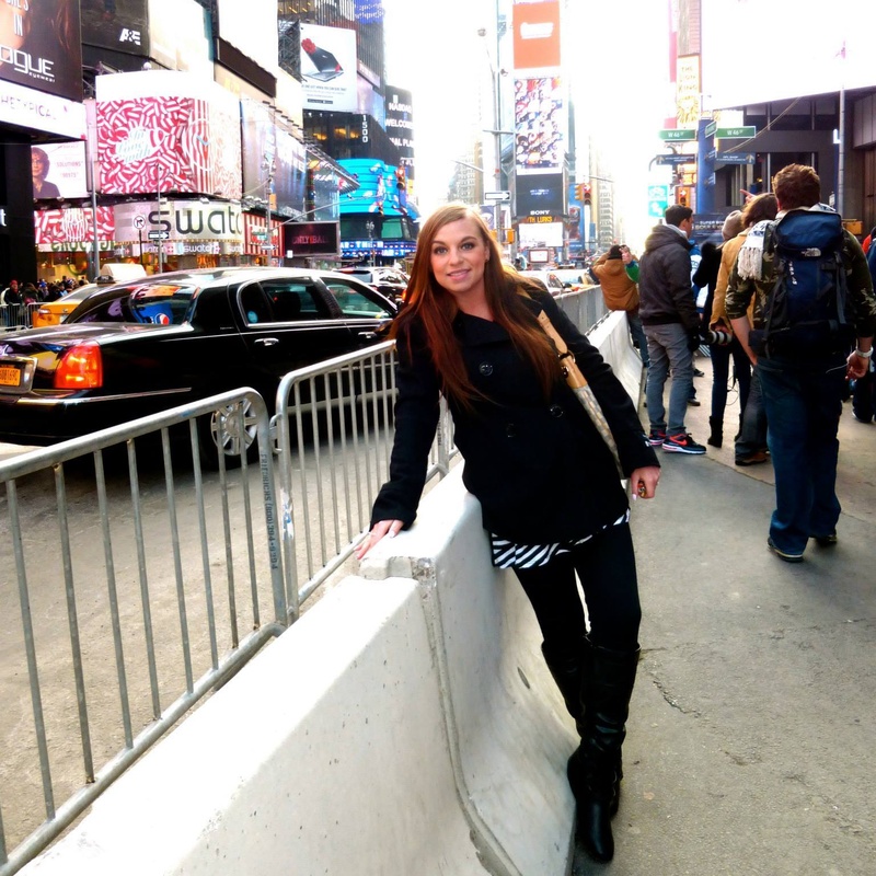 Female model photo shoot of mzjessicaxo in Times Square, NYC