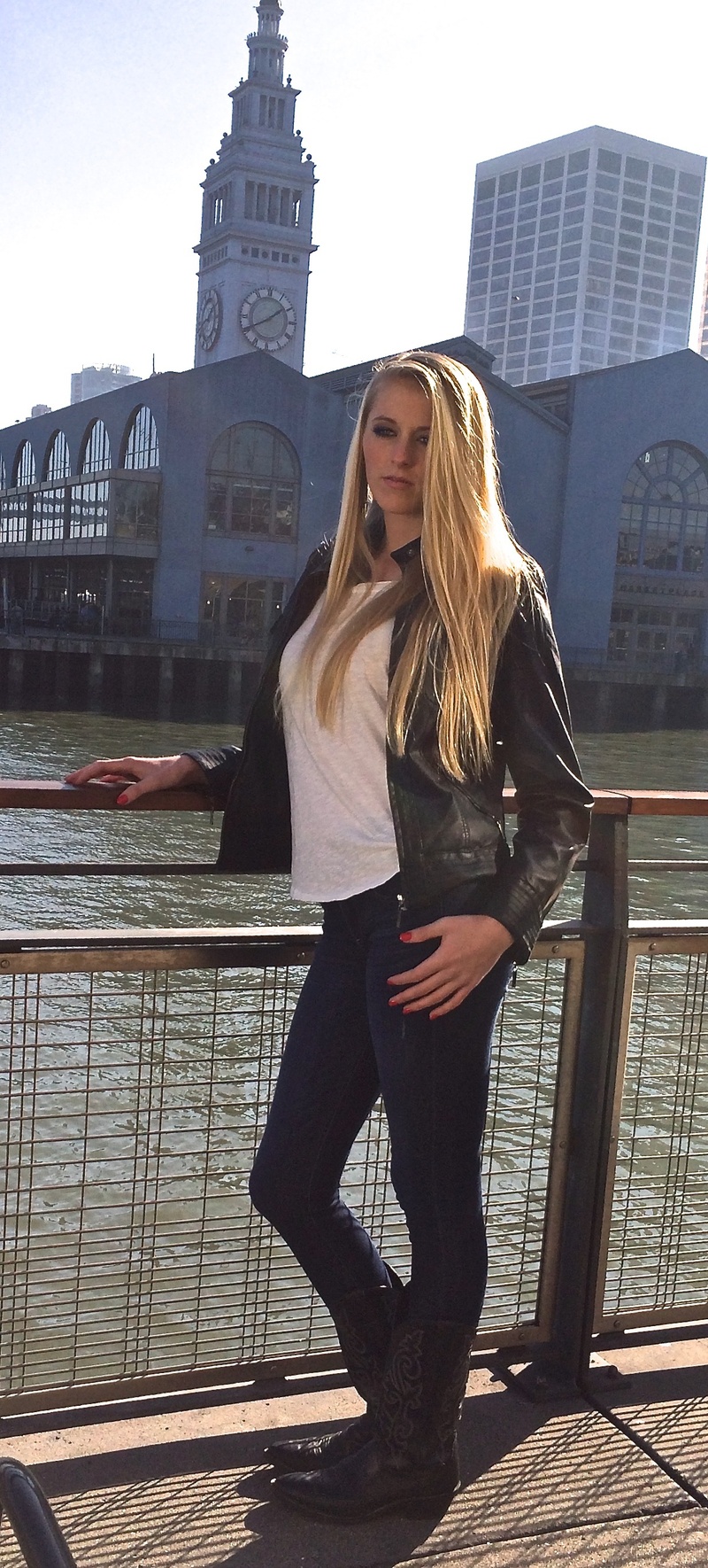 Female model photo shoot of ebenson in SF Ferry Building, San Francisco, CA