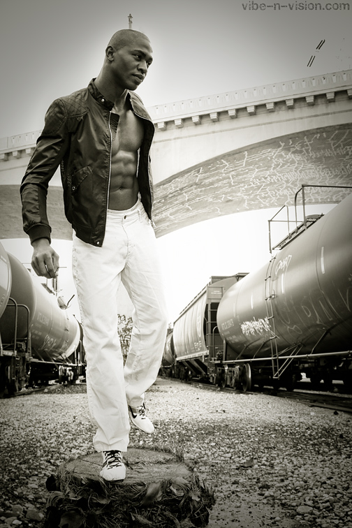 Male model photo shoot of Vibe N Vision in Downtown LA