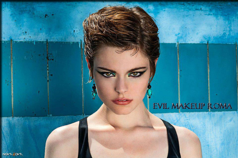 Female model photo shoot of Evil MakeUp  in Rome