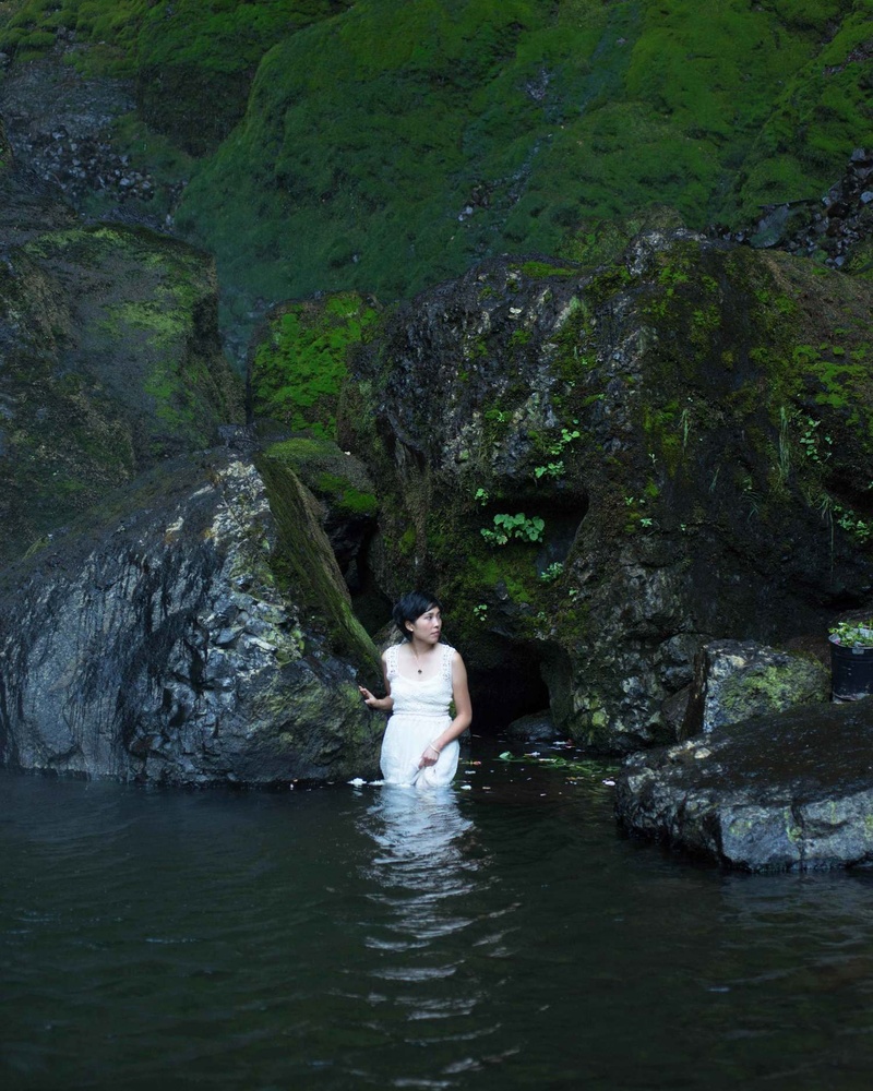 Female model photo shoot of JenniKupelian in Columbia River Gorge, Oregon