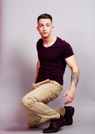 Male model photo shoot of designa