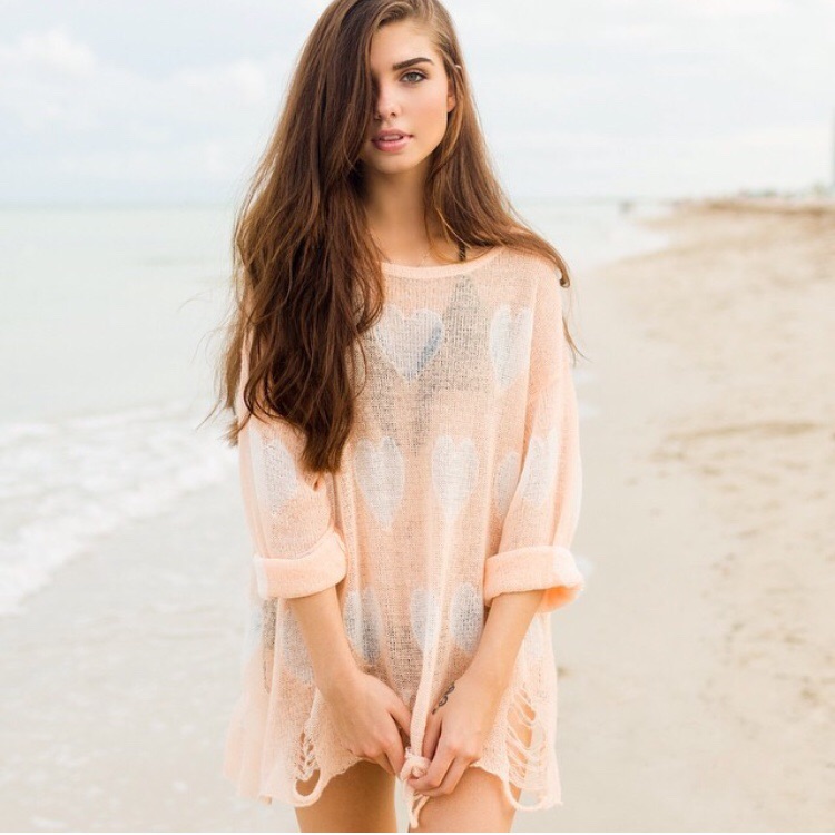 Female model photo shoot of HunterHallModel in Miami Beach