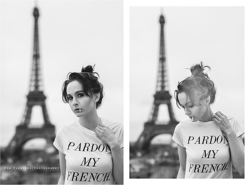 Female model photo shoot of Eva Ferriere in Paris