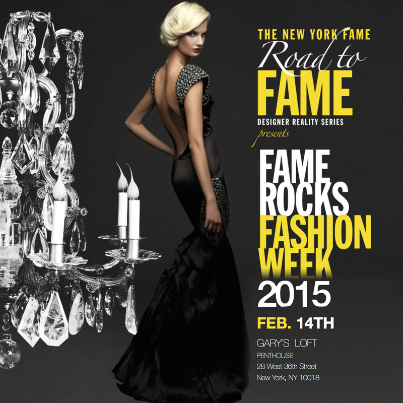 Female model photo shoot of FAME ROCKS FASHION WEEK in NEW YORK