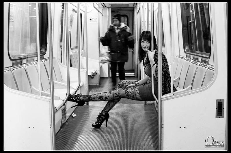 Female model photo shoot of Beccastan by Erik G in People Mover