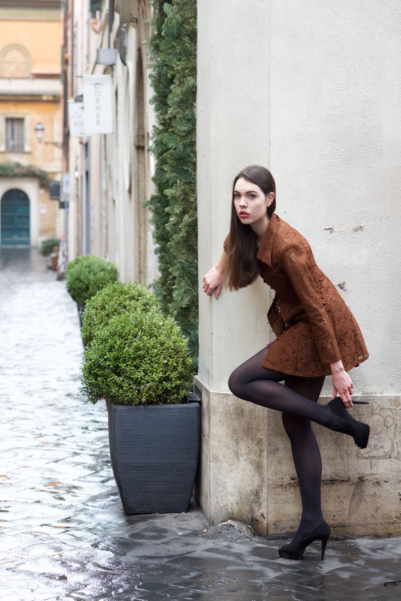 Female model photo shoot of RosaMora in Rome