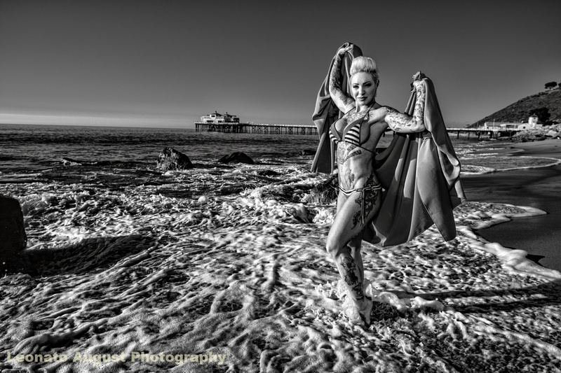 0 model photo shoot of Leonato August in Malibu, California