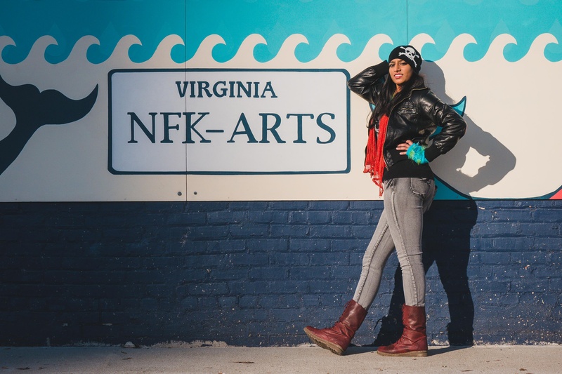 Male and Female model photo shoot of Whatwhat757 and Komal Smruti in Norfolk, VA