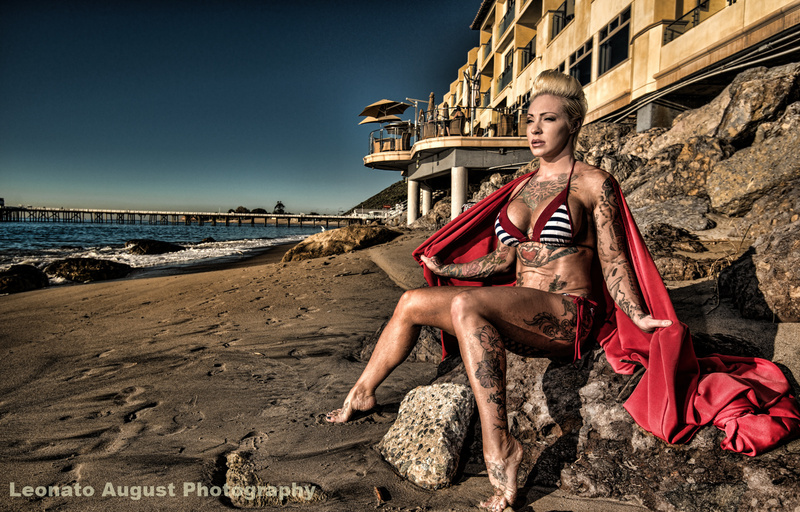 0 and Female model photo shoot of Leonato August and Dani Andrews in Malibu, California
