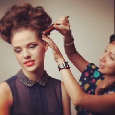 Female model photo shoot of GORBANI Hair and Makeup