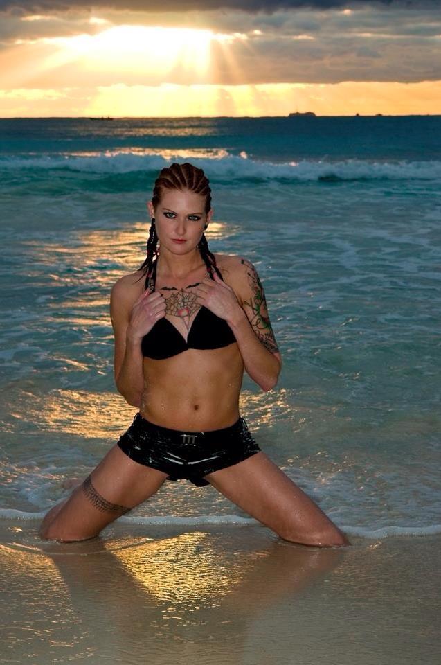 Female model photo shoot of Kidd Vicious  in Playa Del Carmen, Mexico