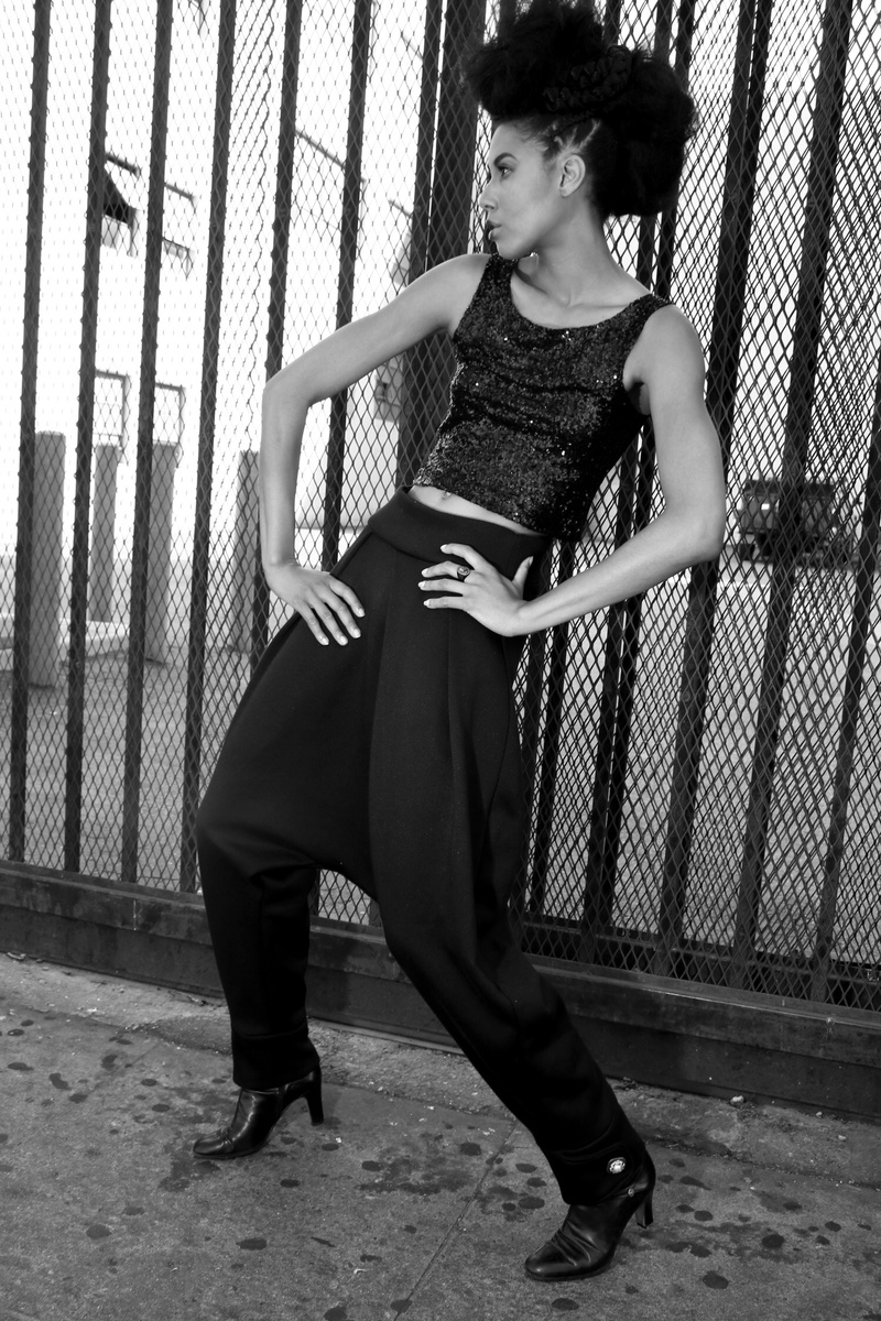 Female model photo shoot of Krista Grace Morris by Lowell Taylor Photo in Los Angeles, CA, clothing designed by Emmanuel Manolo