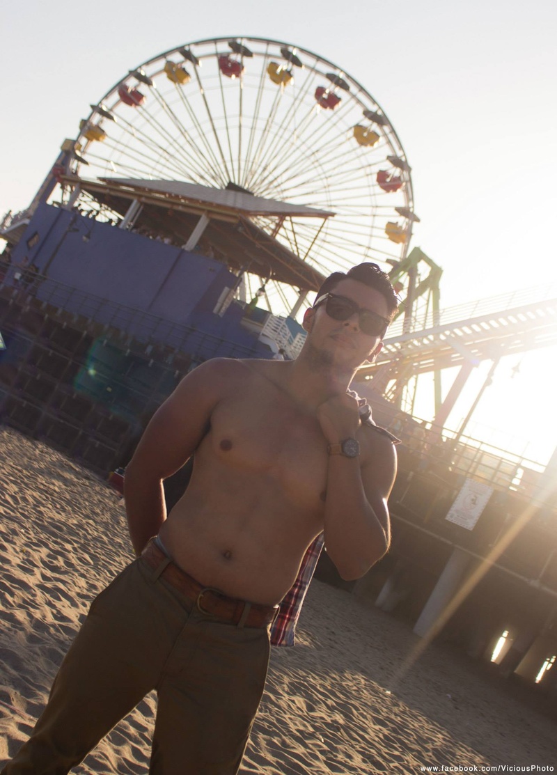 Male model photo shoot of Martin Carrillo in Venice beach
