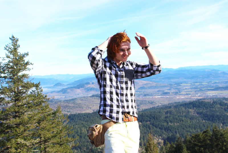 Male model photo shoot of Austin J Crider in Spencers Butte, Eugene OR