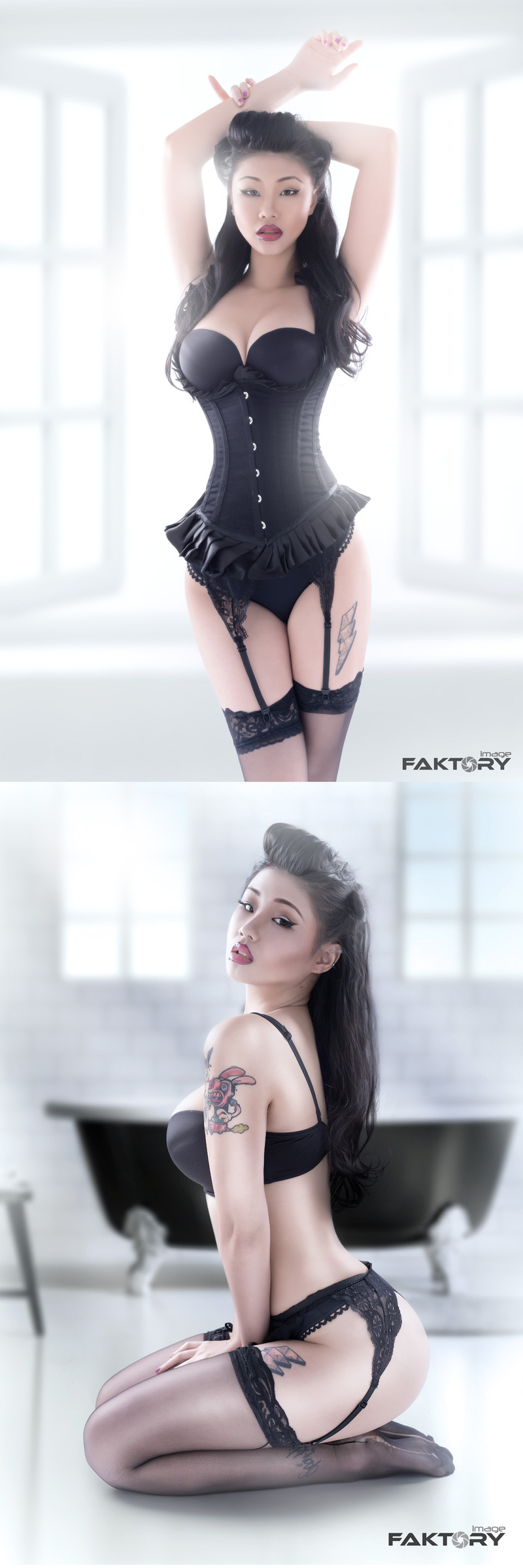 Male and Female model photo shoot of Image Faktory and NATASHA NOIR in Hong Kong