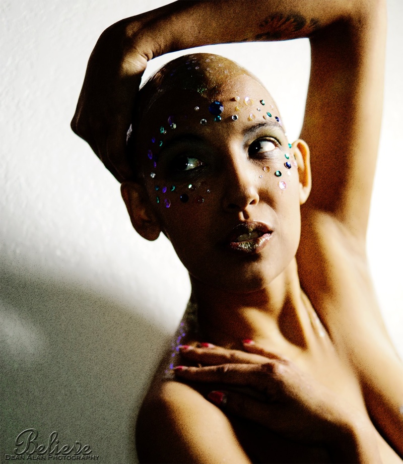 Female model photo shoot of Tasha56 by Dean Alan, makeup by Margie Mae