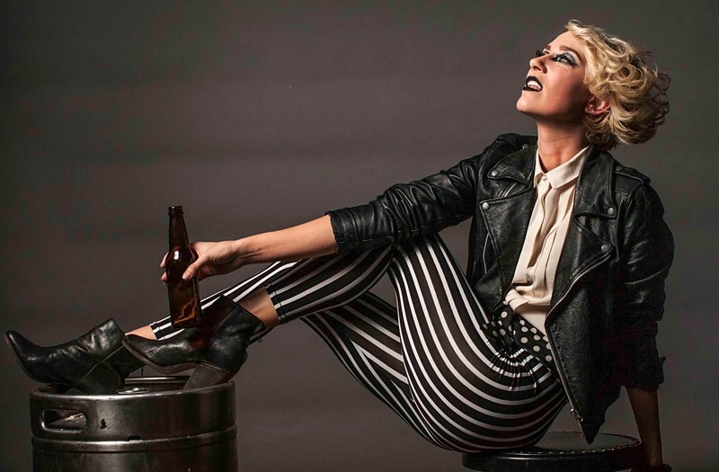Female model photo shoot of Nikki Popkow in Angel City Brewery