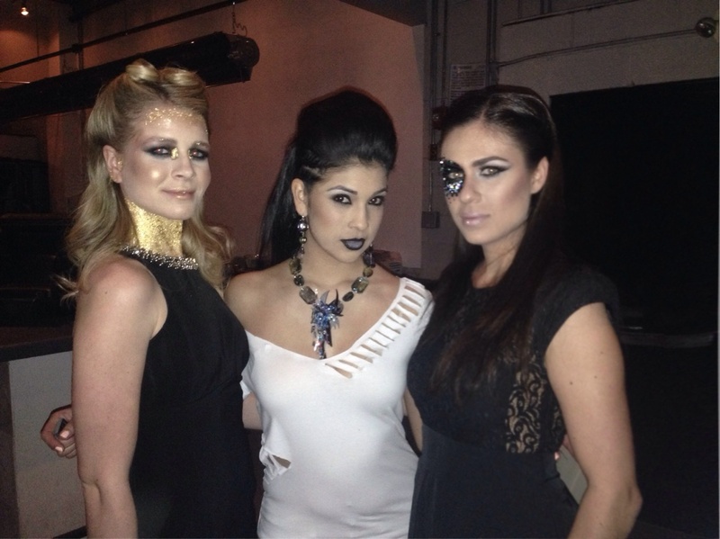 Female model photo shoot of MarisaL, Sophia Ibarra and Chloe Van Ryn, makeup by Makeup By Kasey