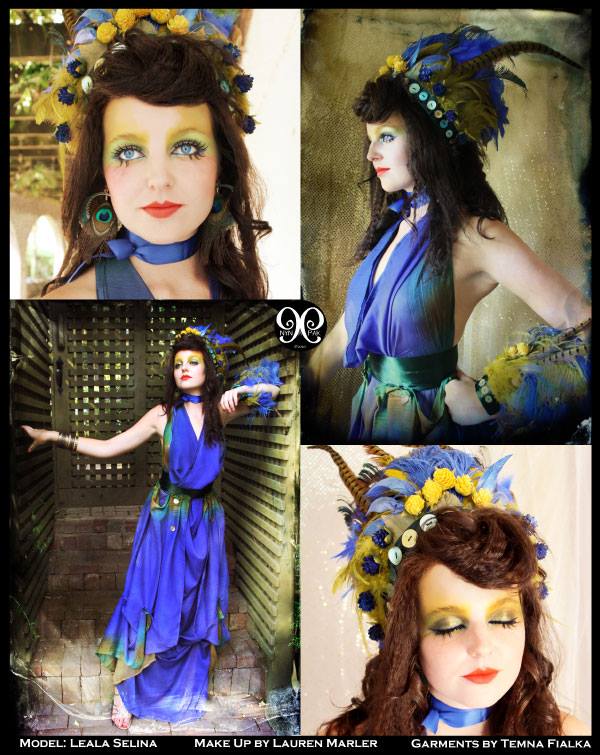 Female model photo shoot of Leala Selina by Nina pak, makeup by Lauren Marler Thomas, clothing designed by Temna Fialka