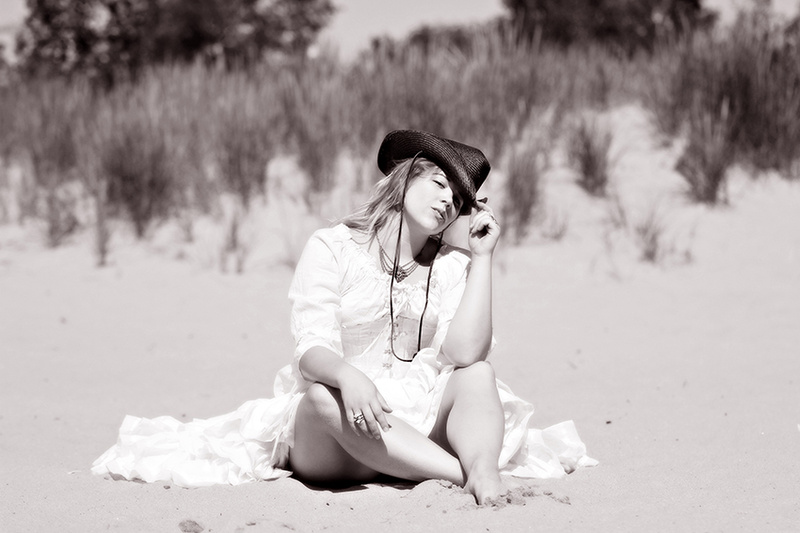Female model photo shoot of Elizabeth Grace Marie in Tawas Point State Park