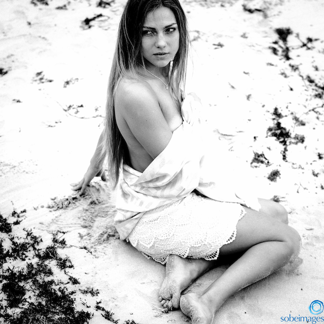 Male and Female model photo shoot of SoBe Images and NatashaIlika in Miami Beach