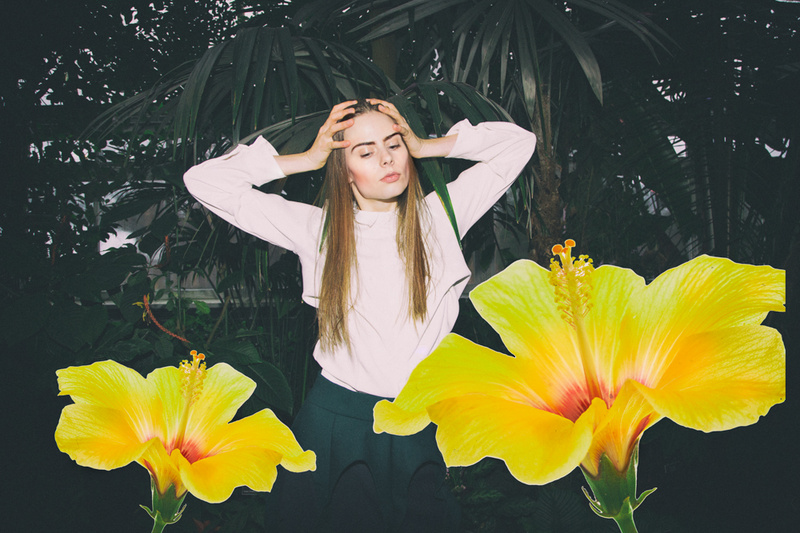 Female model photo shoot of HannahFaithPhoto in Botanical Garden