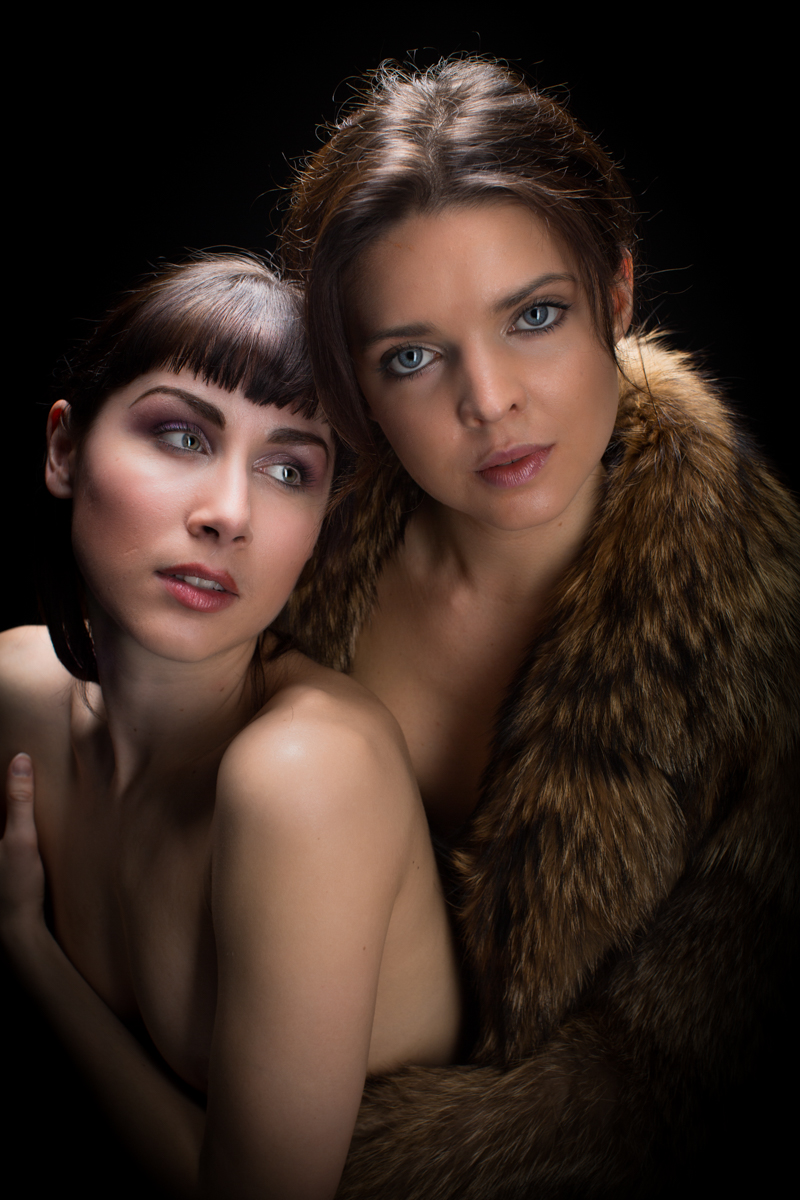 Male and Female model photo shoot of ryanloe, Kristy Jessica and Floofie in Studio - Portland, Oregon