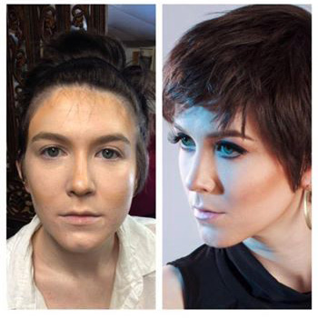 Female model photo shoot of NAZ Makeup Artistry