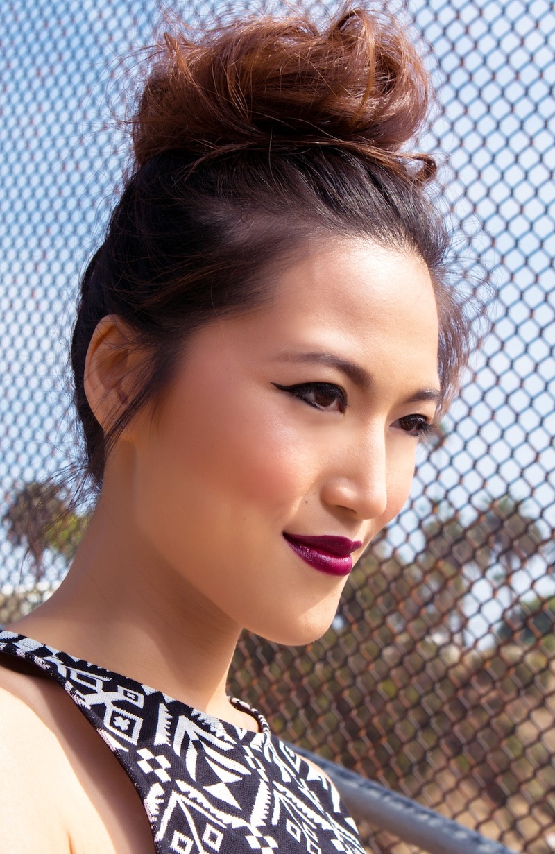 Female model photo shoot of 3hairmakeup and EvelynChang by David Shadrake in Santa Monica, CA
