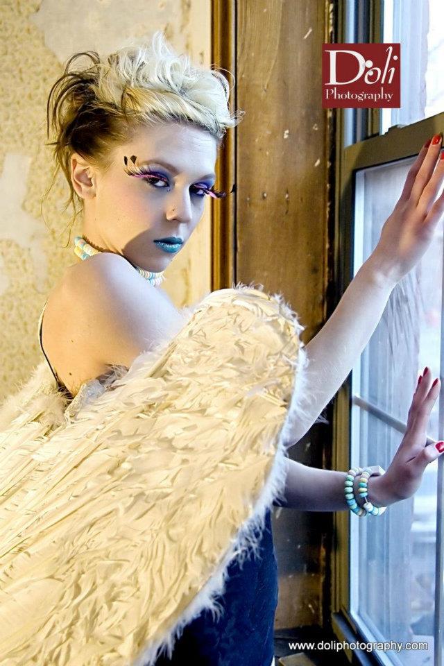 Female model photo shoot of Bella Burgundy Cosmetic in Lancaster PA