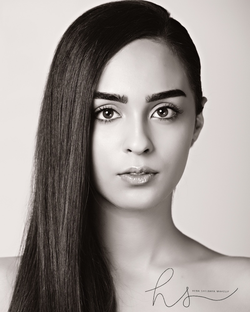 Female model photo shoot of MakeupbyHeba in Dubai