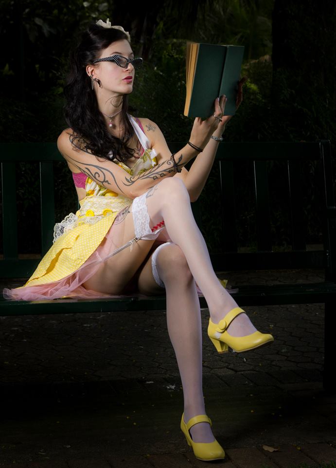 Female model photo shoot of MissBunnii in The Brisbane botanical gardens