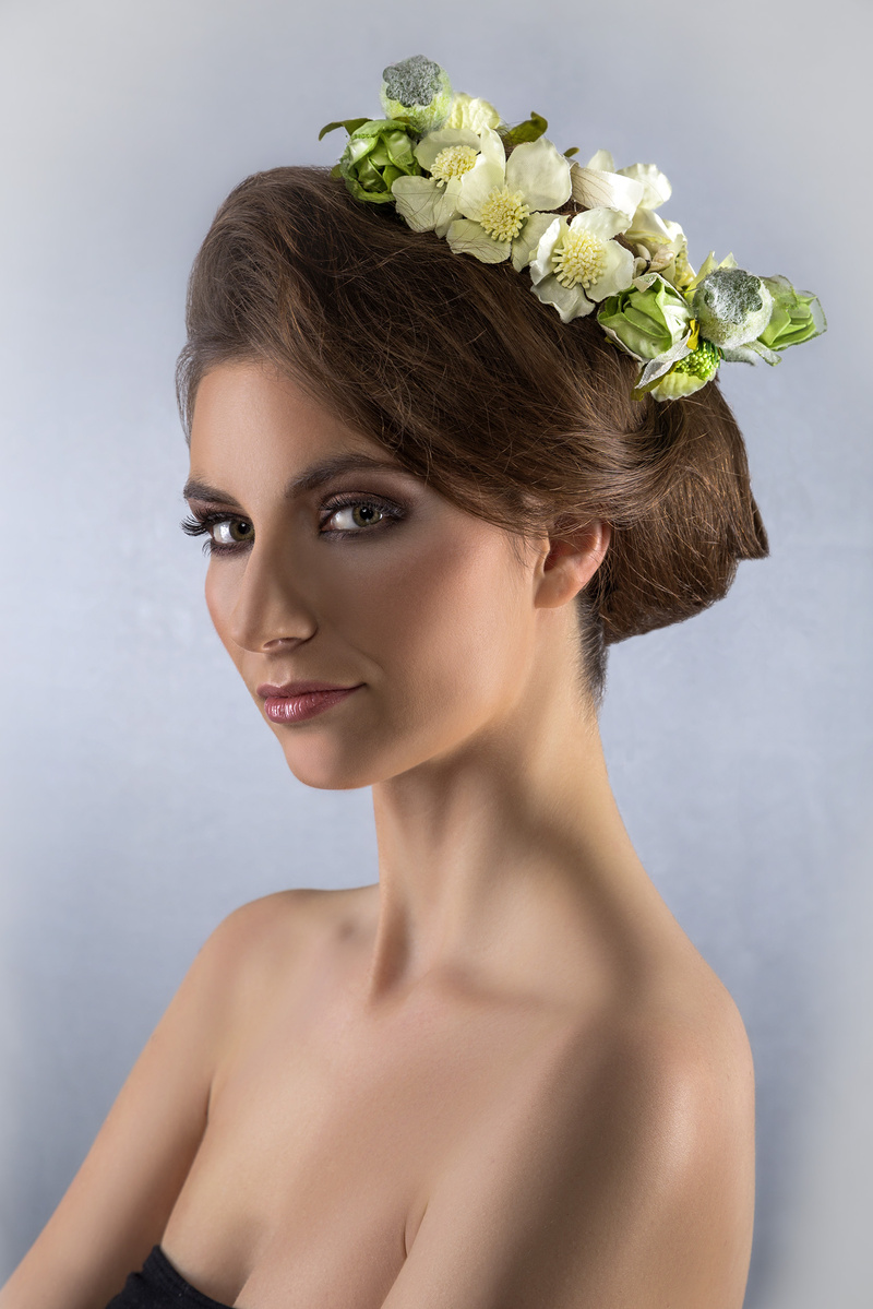 Female model photo shoot of Egejta K M by hugetphotography, makeup by Tati  MAKE UP- HAIR  and Justyna Kozak