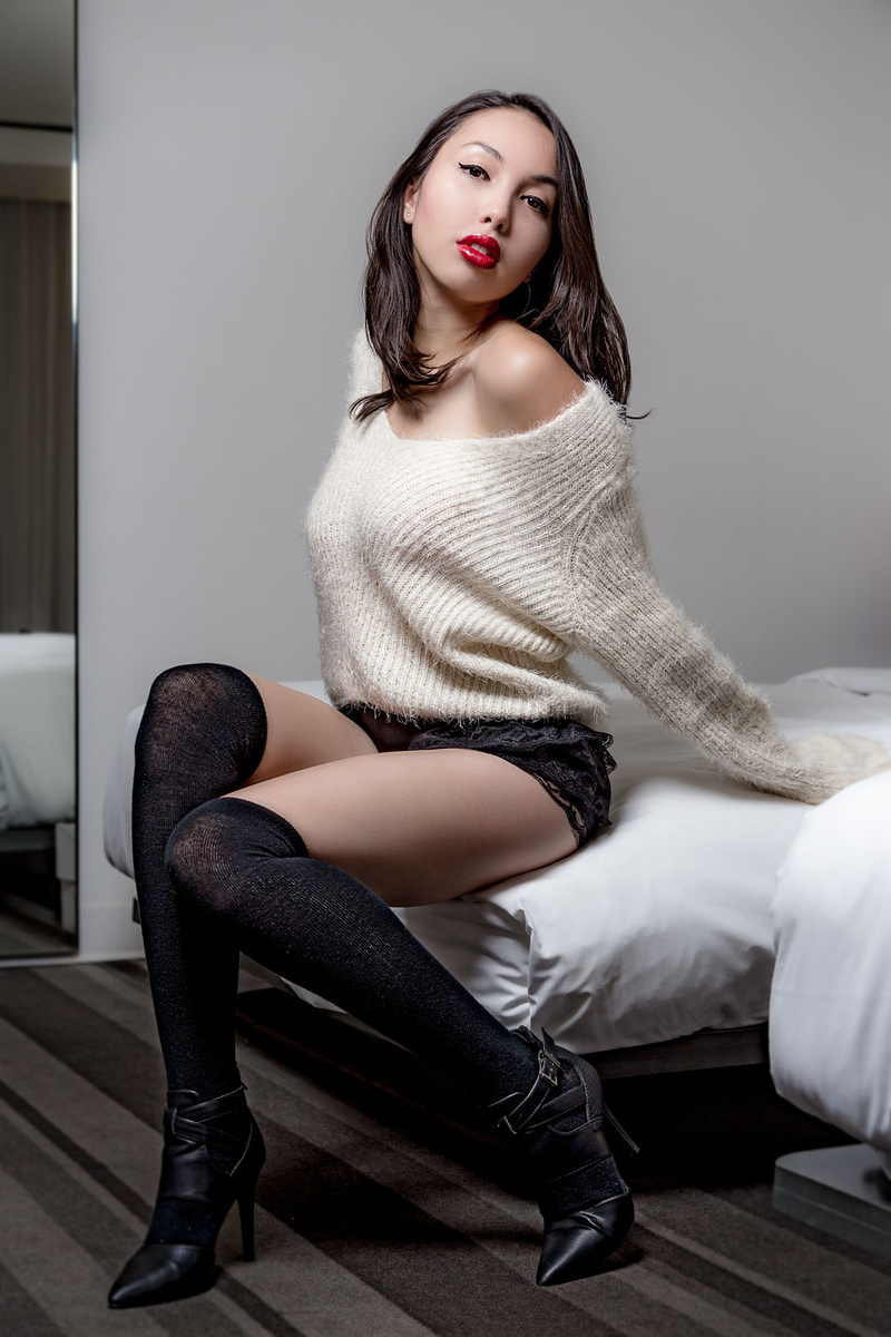 Female model photo shoot of Eva Sellarg by Blakberi Photography in Quebec